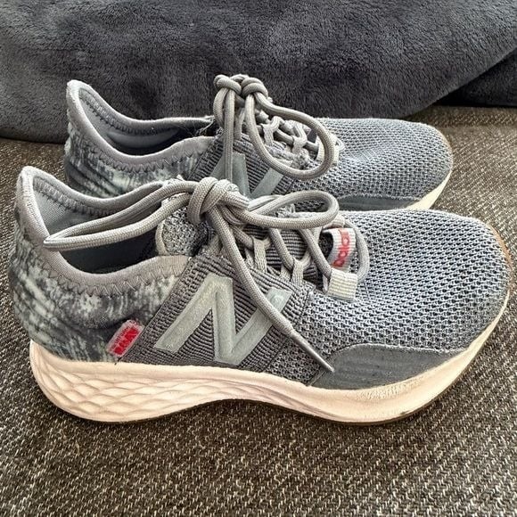 New Balance Other - New Balance Fresh Foam Roav Running Shoes Kids Size 10.5 Steel Blue White
